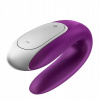 Satisfyer Double Fun Partner Vibrátor pre páry ovládaný aplikáciou Violet
