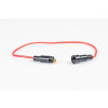 MFV-EM Poistkové púzdro trubicových tavných poistiek SKLO NP-5mm TF-10A/AC 1.5 mm2 K-20 cm (Elektromateriál ochrany FV systémov AKU/REG, Typ: Poistkové púzdro nožových F-poistiek 1-10A, Rozmery poisti