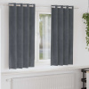 zahrada-XL Zatemňovacie závesy 2 pcs Svetlosivá 140 x 175 cm Zamat 4107284