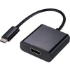 Adaptér C-TECH Type-C na HDMI, M/F, 15cm CB-AD-CM-HDMIF
