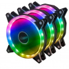 AKASA sada 3x 120mm LED ventilátor VEGAS AR7 AK-FN107