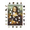Drevené puzzle A3 Leonardo da Vinci „Mona Lisa“