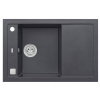 Alveus FORMIC 30 kuchynský granitový drez so sifónom 76x50 - G-91 Black, spodná montáž 1108032ST