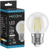 Mexen Vintis LED žiarovka s vláknom E27, G45, 6W, Neutrálna - 4000K, 720 lm, číra - L156-E27-0627-00 - L156-E27-0640-00