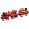 Bigjigs Červená lokomotíva s tendrom 691621094181