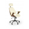 Halmar Kancelářské křeslo Ignazio, ořechová / krémová
