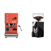 Profitec GO, red + Eureka Mignon Silenzio 55, CR black