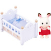 Sylvanian Families Nábytok chocolate králikov – baby králik v postieľke 5054131050170