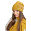 Kamea Medová módna dámska zimná čiapka Kamea Teona, Veľkosť uni, Farba medová