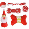 Flamingo Vánoční ponožka s hračkami pro psy - set