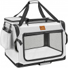 Tresko Prepravka pre psov a mačky 83 × 58 × 58 cm, svetlosivá