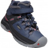 KEEN TARGHEE MID WP K blue nights/red carpet US 12 / EU 30,0 / UK 11 / 18,5 cm; Modrá obuv