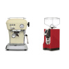 Ascaso Dream ONE, Sweet Cream + Eureka Mignon Specialita, CR ferrari red