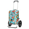 Taška na kolečkách Andersen Royal Shopper Basil Bloom modrá, kolečka nafukovací 29cm