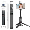 WiWU - Selfie stick Wi-SE003 s funkciou tripodu a vstavanou LED lampou