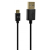 FIXED 1m microUSB kabel,černý FIXD-UM-BK