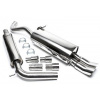 TATechnix Nerezový výfuk 2x76mm VW Polo (9N) - 1,2/1,4TDi