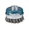 MAKITA D-29290 Misková kefa z oceľového drôtu - splietaný drôt M14, 100mm