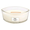 WoodWick White Teak vonná sviečka s dreveným knôtom 453,6 g
