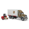 Bruder 2828 MACK Granite UPS logistik a vysokozdvihem