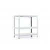 Policový regál Trestles RH 900x800x300, nosnosť 1050 kg, 3 police Farba: biela, Typ police: biela HDF 5 mm