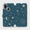 Flipové pouzdro Mobiwear - Samsung Galaxy M21 - VP14S Magický vesmír (Knížkové flip pouzdro, obal, kryt na mobil Samsung Galaxy M21 - VP14S Magický vesmír, materiál Umělá kůže + TPU - ochrana 360°, st