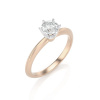 Briliantový prsteň solitaire - ružové a biele zlato 22187B/RBX Veľkosť: 51