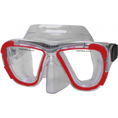 Potápačské okuliare Calter Potápačská maska ​​Senior 238P, červená (4891223086799)