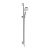 Hansgrohe Crometta - Sprchová sada 1jet so sprchovou tyčou 90 cm, biela/chróm 26537400