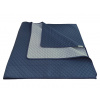 Dadka Prikrývka Ultra 51R-66-390 svetlo šedá/tmavo modrá Varianta: Přehoz Ultra 51R-66-390 světle šedá/tmavě modrá 235x275 cm
