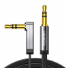 UGREEN PLOCHÝ AUDIO KÁBEL UHLOVÝ MINI JACK PRE MINIJACK 3,5 MM 1,5 M