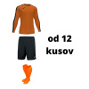 Futbalová sada Joma Academy s dlhým rukávom pre mužstvo, od 12 kusov, oranžová / ?ierna počet ks v sade: 17 hráčskych setov