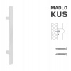 MPkovania FT - MADLO kód K41S 40x10 mm ST ks Rozteč madla: 210 mm, Rozmer profilu madla: 40x10 mm, Dĺžka: 400 mm