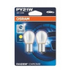 Žiarovka OSRAM PY21W DC 12V 21W (patice BAU 15 s) Diadem CHROM design oranžová farba - pár