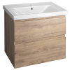 Aqualine ALTAIR umyvadlová skříňka 67x60x45cm, dub emporio