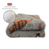 DRYBED Premium Vet Bed Papagáje sivý 100 x 75 cm