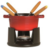 Staub Miniset na Fondue červený P.10 cm/ 0,25l