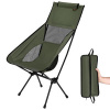 NILS CAMP Ultrasmelné skladacie kreslo NC3321 khaki
