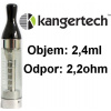 Kangertech CC/T2 clearomizer 2,4 ml 2,2 ohm - čierny