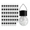 Solárne svietidlá - 48x záhradné lampy LED solárne gule visiace sklo (Solárne svietidlá - 48x záhradné lampy LED solárne gule visiace sklo)