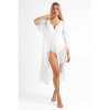 ADMAS bavlnený kaftan biely - barva:ADMWHITE/biela, velikost:L/XL
