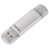 Flashdisk Hama Flash Pen Laeta, USB-C/USB-A 3.1 , 16 GB, 40 MB/s, stříbrný
