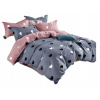 Posteľné obliečky - Fashionhome Bedding Set 180 cm x 200 70x80cm (Sada podstielky 180x200 srdce srdca srdca)