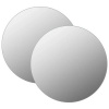 2-dielne nástenné zrkadlo 40 cm, okrúhle sklo (2-dielne nástenné zrkadlo 40 cm, okrúhle sklo)