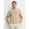 Tommy Hilfiger pánske béžové tričko MW0MW38621 XXL