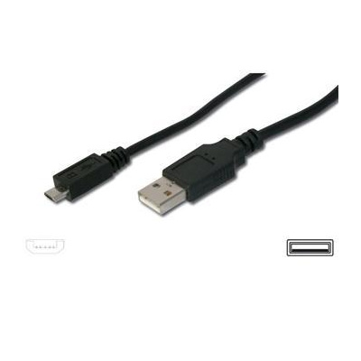 PremiumCord Kabel micro USB 2.0, A-B 5m, černá ku2m5f
