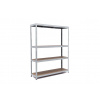 Policový regál Trestles RH 1800x1600x400, nosnosť 1200 kg, 4 police Farba: sivá, Typ police: drevená MDF 5,4 mm