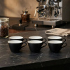 SELTMANN WEIDEN LIFE FASHION GLAMOROUS BLACK 6 ks 370 ml - sada šálok na kávu z porcelánu, čierna
