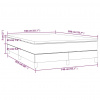 vidaXL Posteľný rám boxspring s matracom krémový 140x200 cm látka - Krémová - 20141-161694