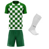 Futbalová sada Givova Kit Dama pre celé mužstvo, od 12 ks, zelená/ biela počet ks v sade: 17 hráčskych setov